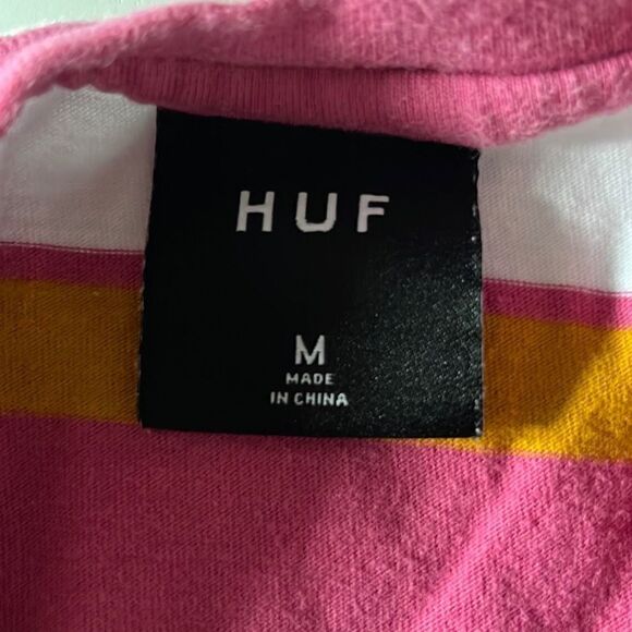 Huf Striped Crew T Tagged M - Picture 3 of 7
